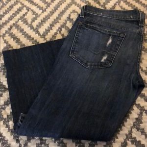 7 for all mankind Destroyed boot cut jeans